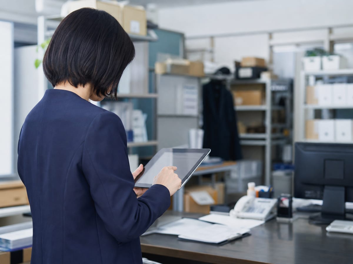 タブレットを使った店舗業務